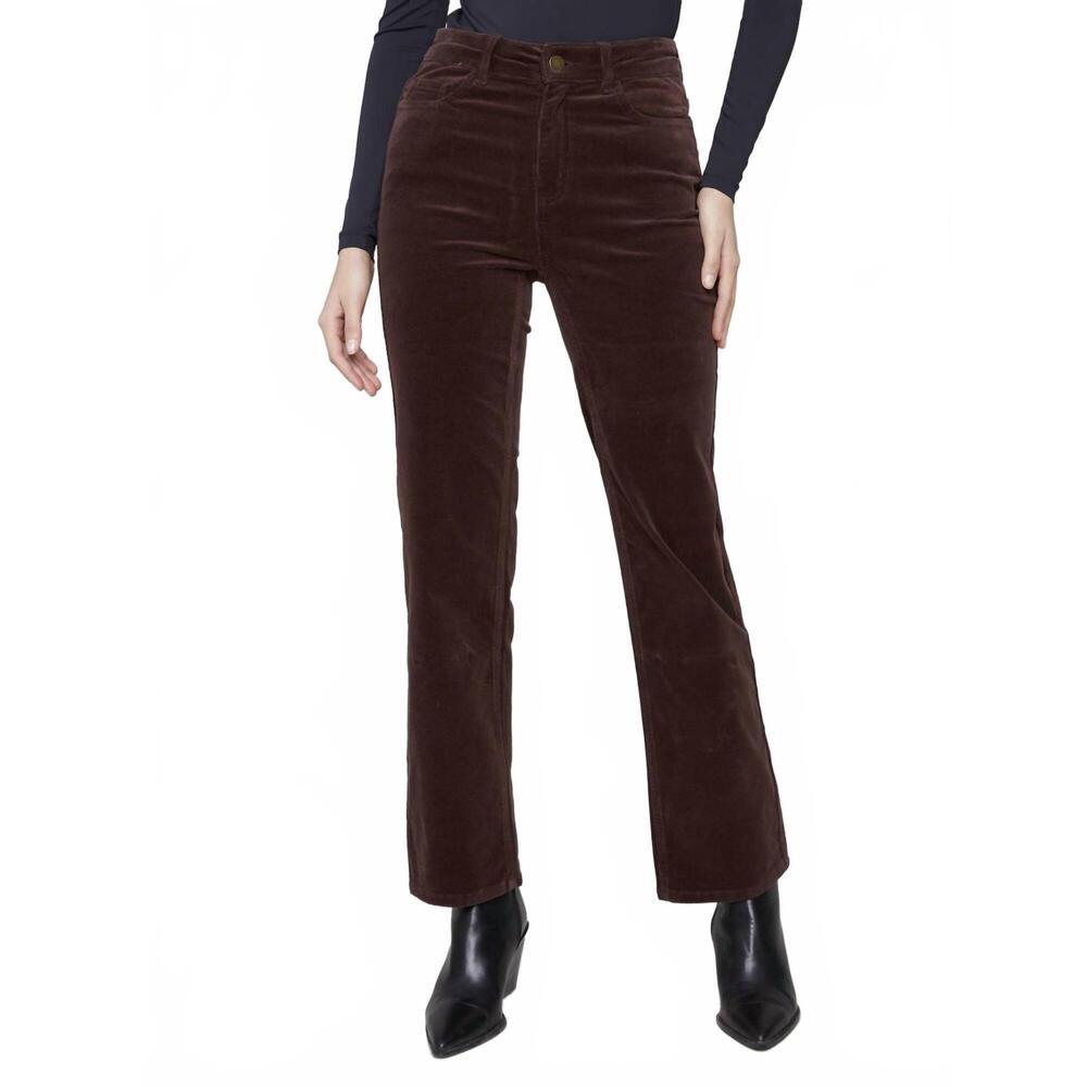 NEW CHARLIE B straight leg corduroy pants in mocha